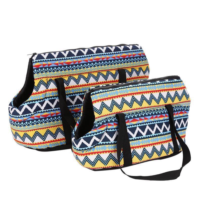 Lighteme Retro-Muster Haustiertasche mit schräger Öffnung (2 Größen)