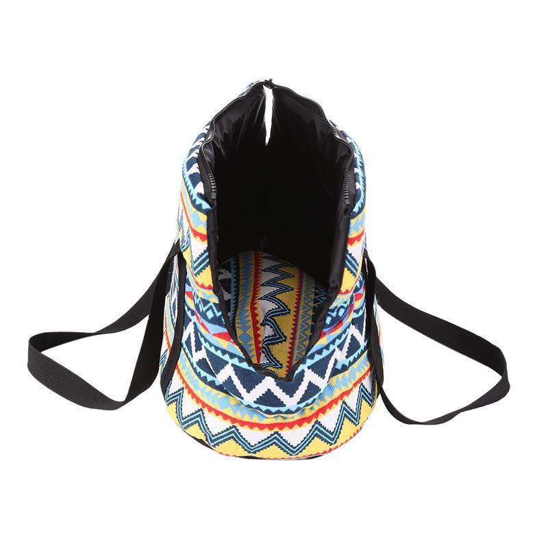 Lighteme Retro-Muster Haustiertasche mit schräger Öffnung (2 Größen)