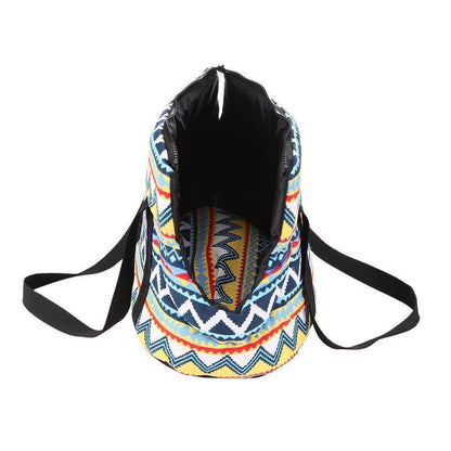 Lighteme Retro-Muster Haustiertasche mit schräger Öffnung (2 Größen)