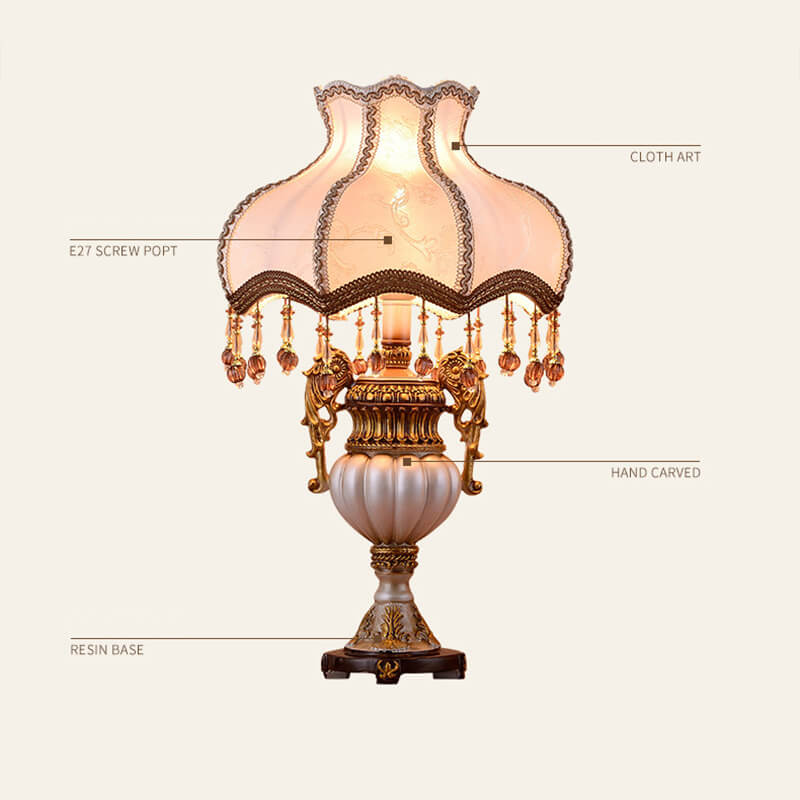 Lighteme Retro Fabric Table Lamp