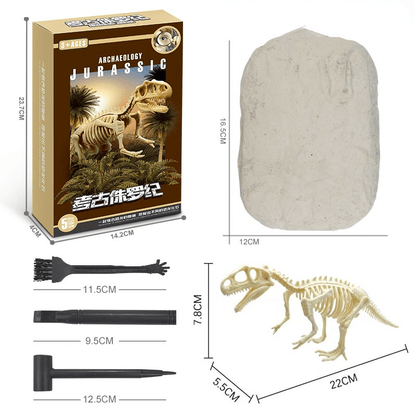 Lighteme Dinosaurier-Fossilien-Ausgrabungsset für Kinder – Komplettset
