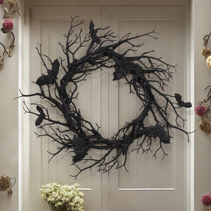 Couronne d'Halloween Lighteme avec lumières LED rouges