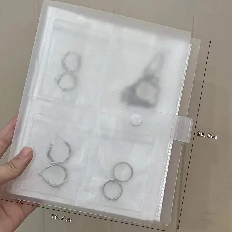 Lighteme Transparentes Schmuckaufbewahrungsbuch