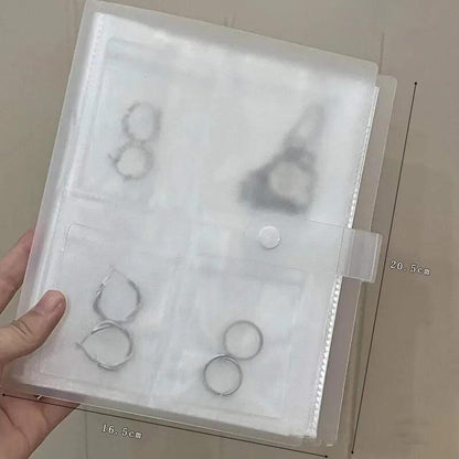 Lighteme Transparentes Schmuckaufbewahrungsbuch