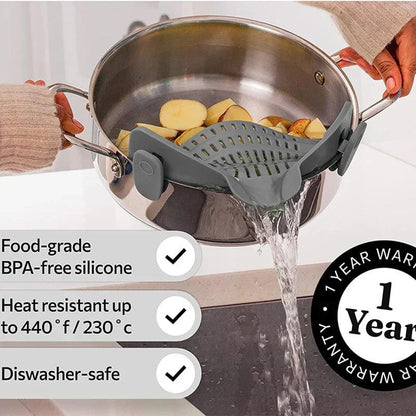 Lighteme Silicone kitchen strainer and drainer