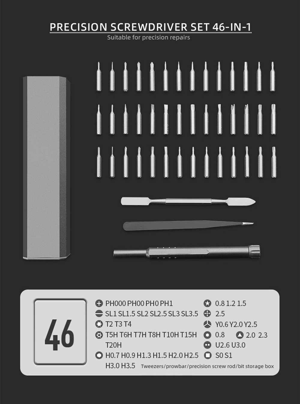 Lighteme 24-in-1-Schraubendreher-Set