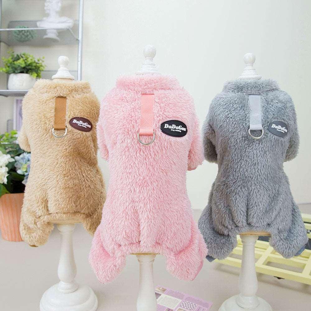 Combinaison élastique Lighteme avec anneau de traction pour chiots et chats