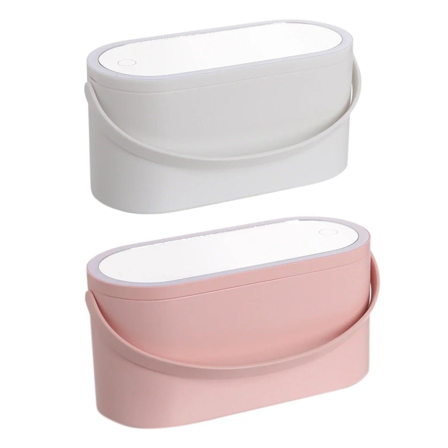 Tragbare Make-up-Box von Lighteme mit LED-beleuchtetem Spiegel