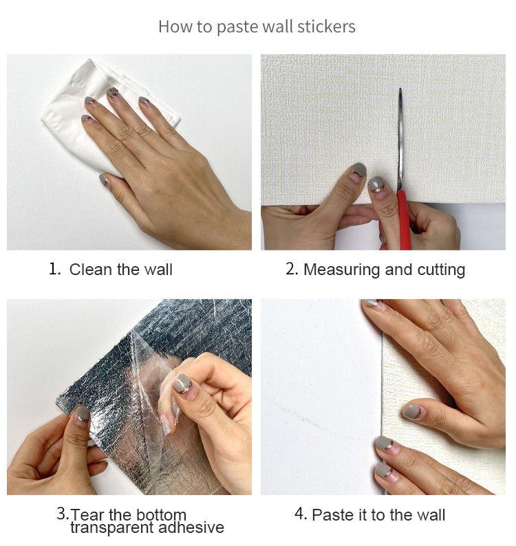 Papier peint auto-adhésif imperméable Lighteme 3D