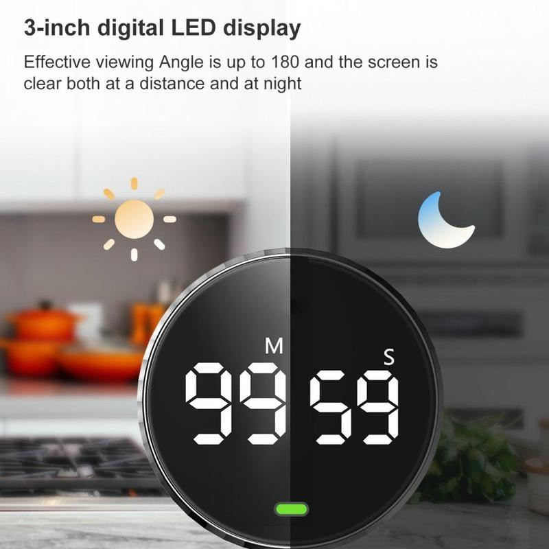 Lighteme Magnetischer digitaler LED-Küchentimer