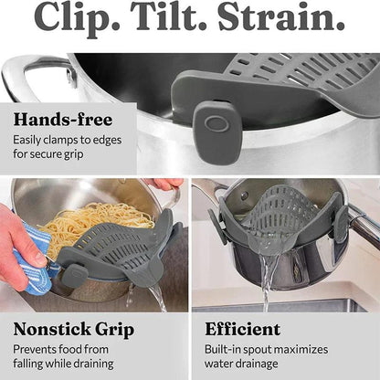 Lighteme Silicone kitchen strainer and drainer