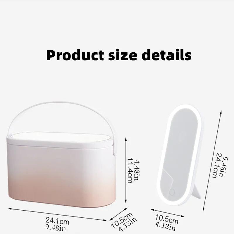 Lighteme Kosmetiktasche mit LED-Licht – Organisieren Sie Ihr Make-up mit LED-Beleuchtung