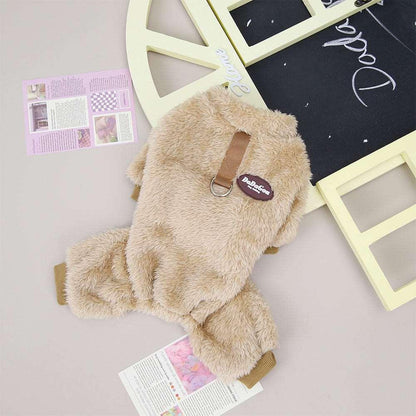 Combinaison élastique Lighteme avec anneau de traction pour chiots et chats