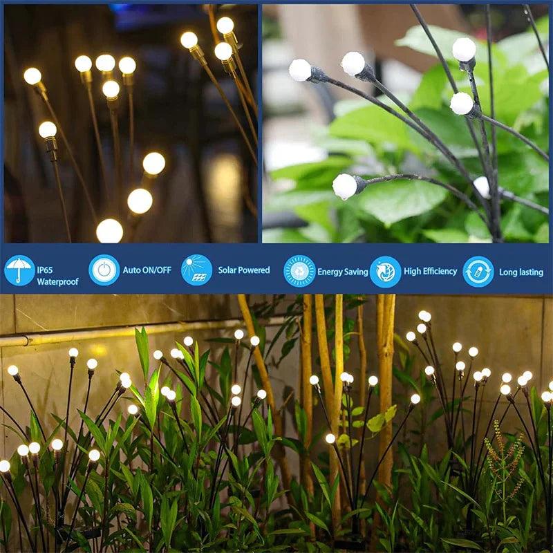 Solarbetriebene Gartenleuchten von Lighteme Fire fly | 1 Set kaufen, 2 Sets bekommen 
