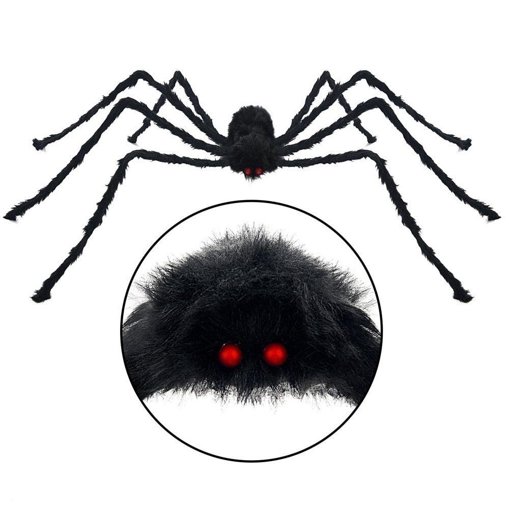 Décoration d'Halloween en forme d'araignée noire Lighteme