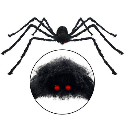 Décoration d'Halloween en forme d'araignée noire Lighteme