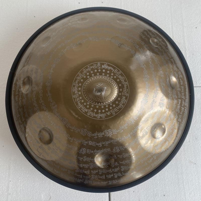 Sanskrit Personnalisé Fait main Ré Mineur Hijaz 22 pouces 9/10/12 notes en Acier Inoxydable / Acier Nitruré Handpan Drums