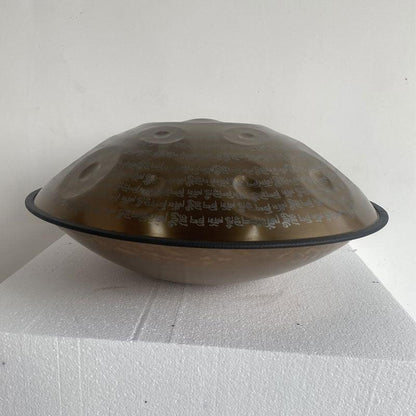 Sanskrit Personnalisé Fait main Ré Mineur Hijaz 22 pouces 9/10/12 notes en Acier Inoxydable / Acier Nitruré Handpan Drums
