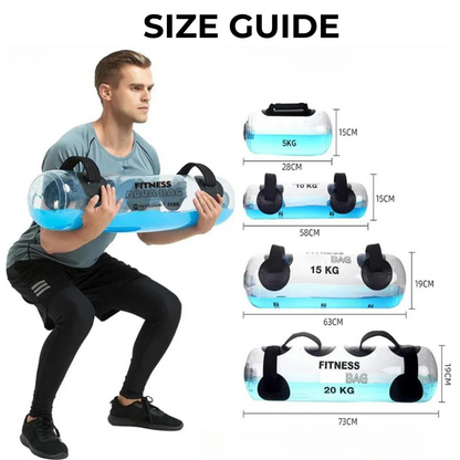 Sac d'entraînement portable Lighteme rempli d'eau pour la musculation et la stabilité