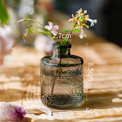 Vase en verre gaufré vintage Lighteme