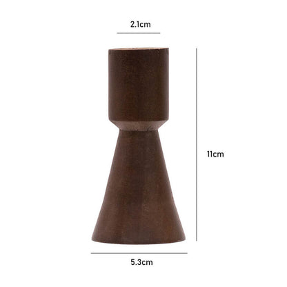 Lighteme Vintage Kerzenhalter aus Holz