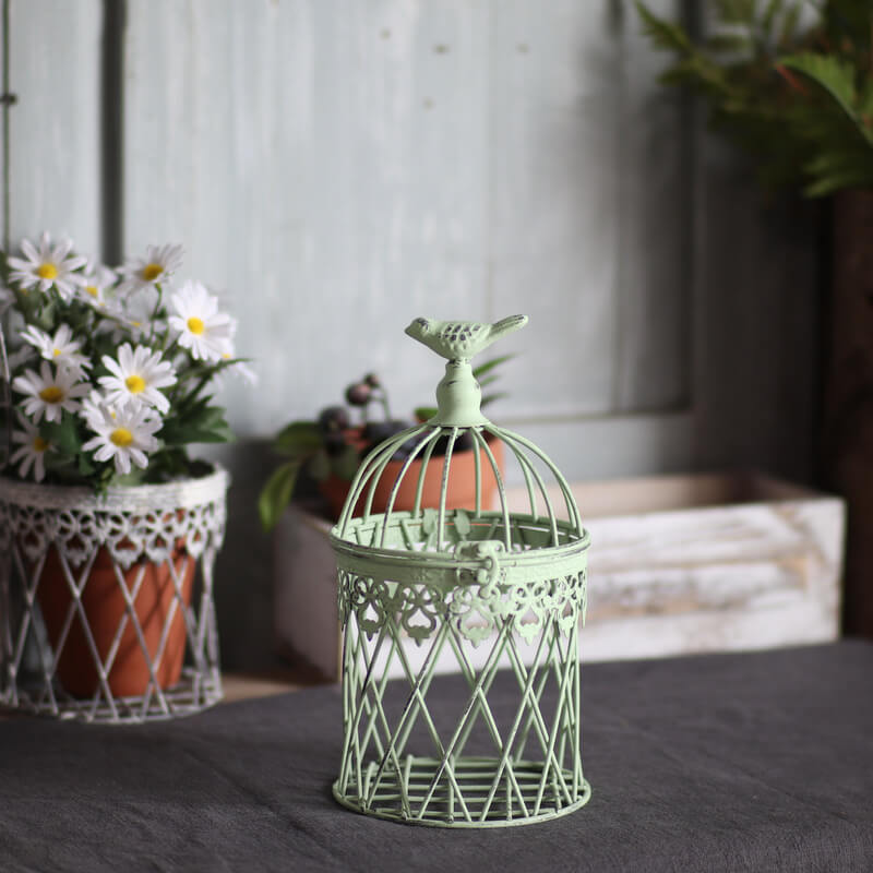 Bougeoir cage à oiseaux vintage en fer Lighteme