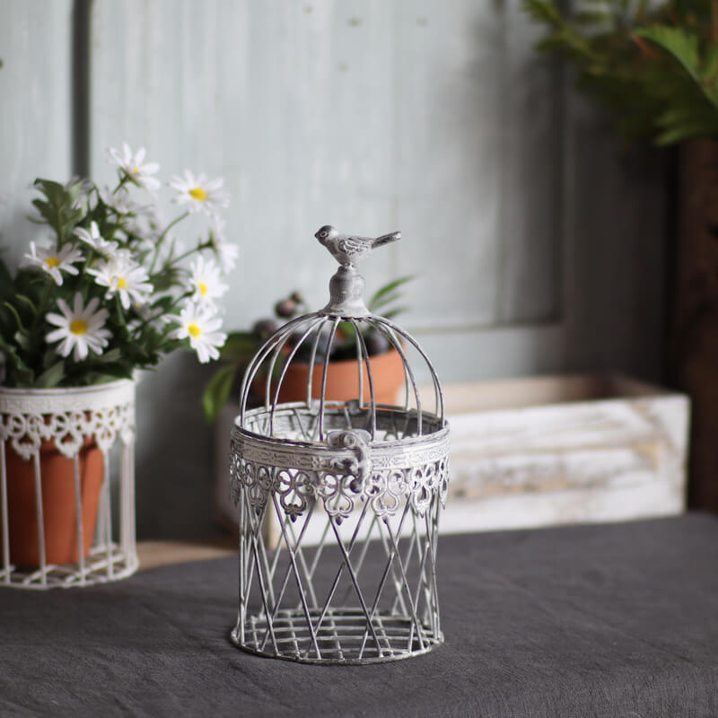 Bougeoir cage à oiseaux vintage en fer Lighteme
