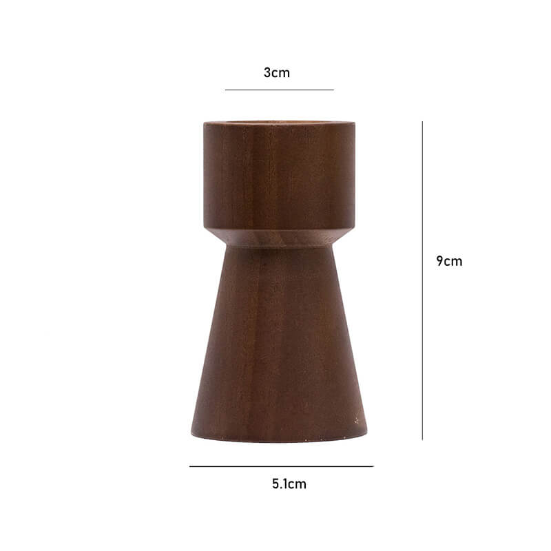 Lighteme Vintage Kerzenhalter aus Holz