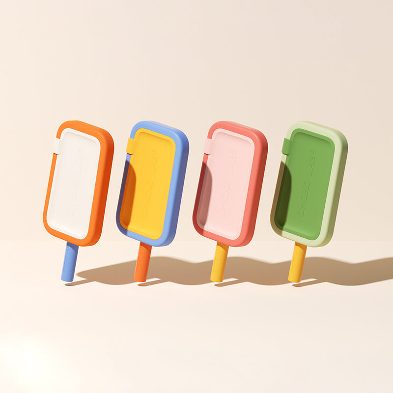 Lighteme 2-in-1-Form für Eis am Stiel mit Strohhalm aus Silikon