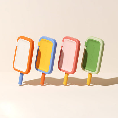 Lighteme 2-in-1-Form für Eis am Stiel mit Strohhalm aus Silikon