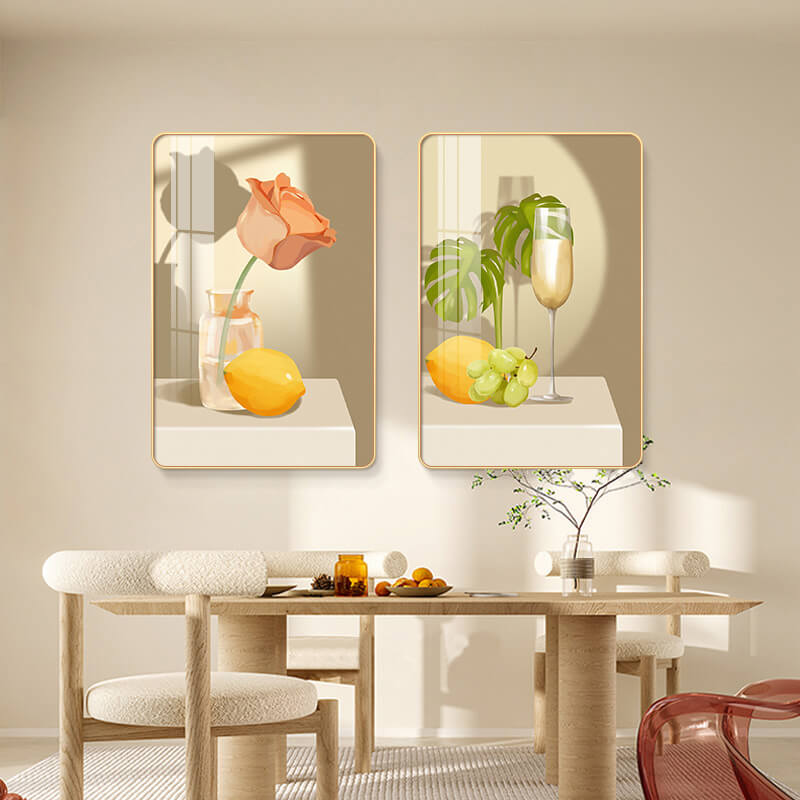 Lighteme Blumenbecher, Kristallporzellan, Kunst-Malset