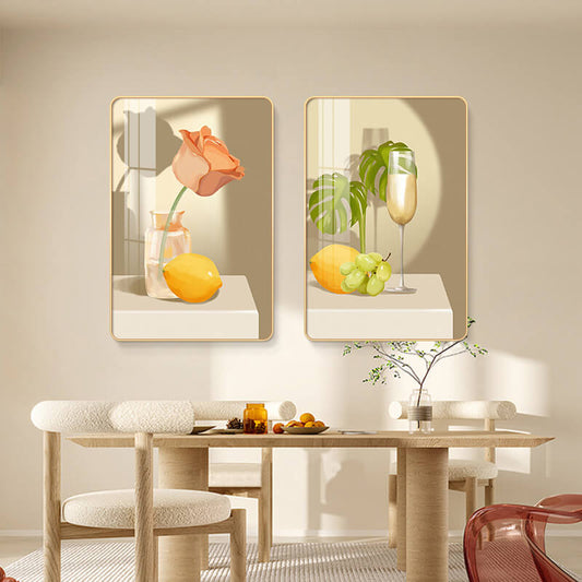 Lighteme Blumenbecher, Kristallporzellan, Kunst-Malset