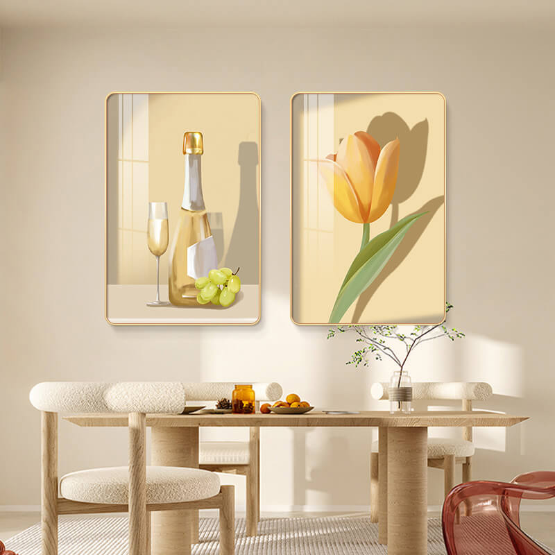 Lighteme Blumenbecher, Kristallporzellan, Kunst-Malset