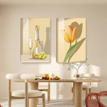 Lighteme Blumenbecher, Kristallporzellan, Kunst-Malset
