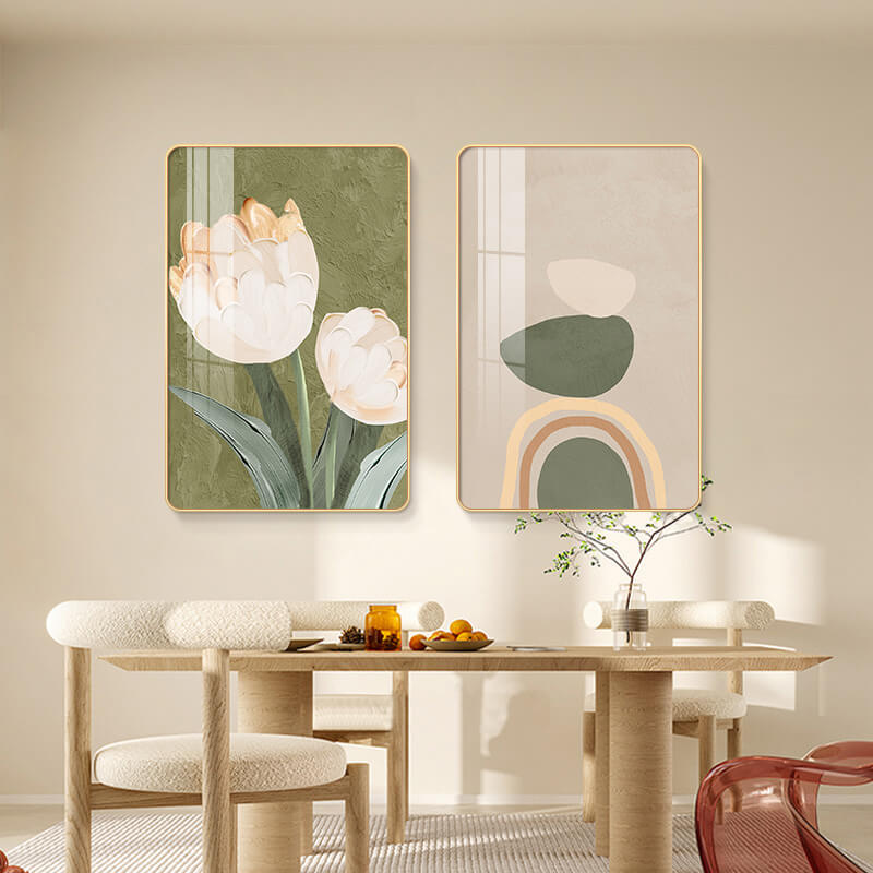 Lighteme Blumenbecher, Kristallporzellan, Kunst-Malset