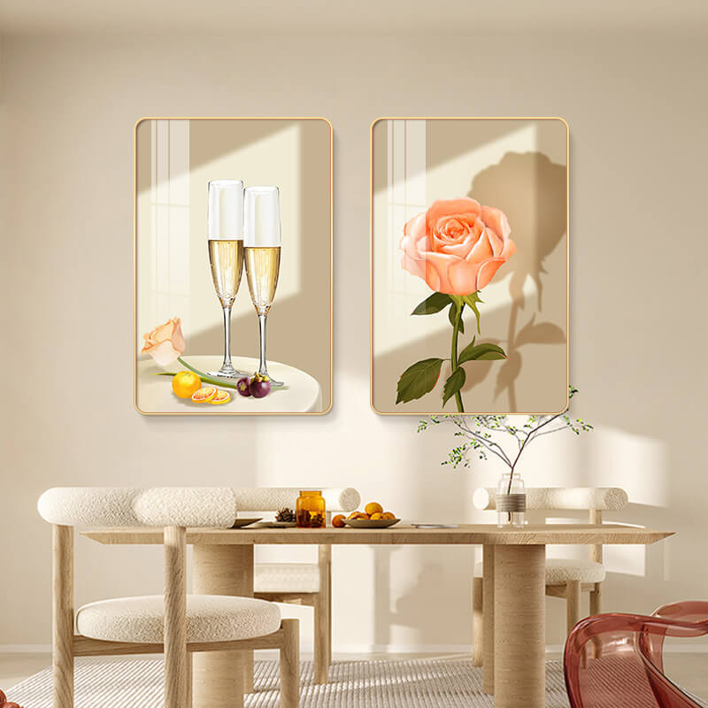 Lighteme Blumenbecher, Kristallporzellan, Kunst-Malset
