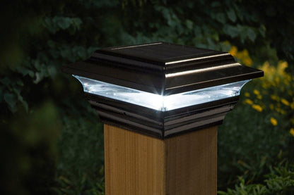 Lighteme Solar-Zaunkappenleuchte - Schwarz
