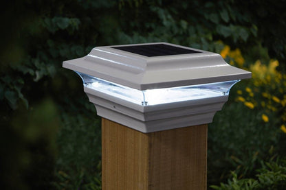 Lampes solaires pour capuchons de clôture Lighteme
