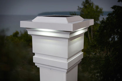Lighteme Solar Cap Light - Solar-Laternenpfahlleuchten - Weiß