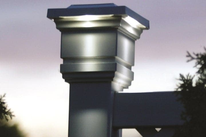 Lighteme Solar Cap Light - Solar-Laternenpfahlleuchten - Weiß