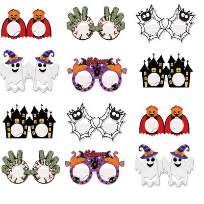 Verres en papier pour fête d'Halloween Lighteme – Lot de 6/12