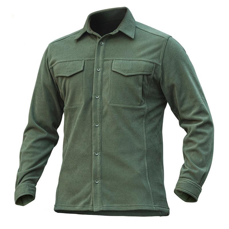 Lighteme Tactical Herren Langarmhemd, Stretchstoff, warme Jacke für den Winter