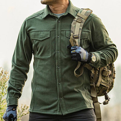 Lighteme Tactical Herren Langarmhemd, Stretchstoff, warme Jacke für den Winter