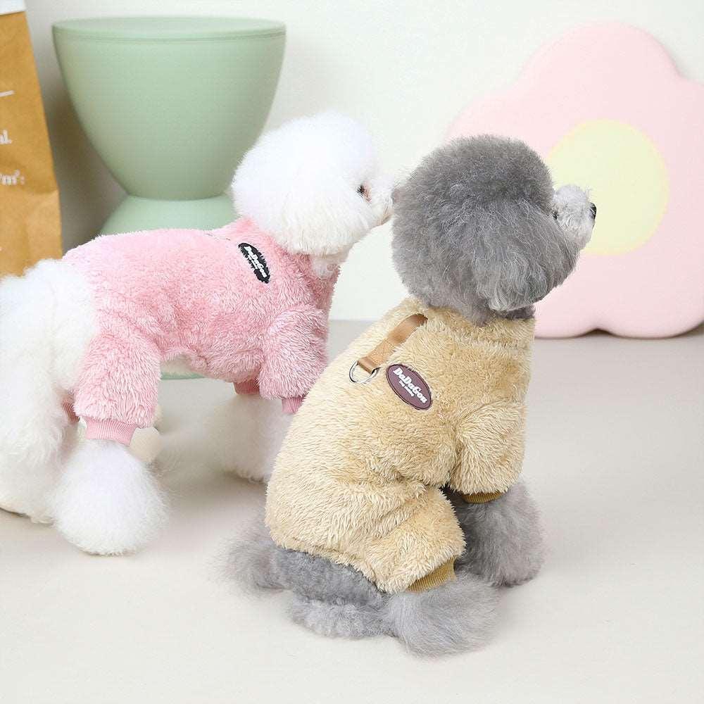 Combinaison élastique Lighteme avec anneau de traction pour chiots et chats