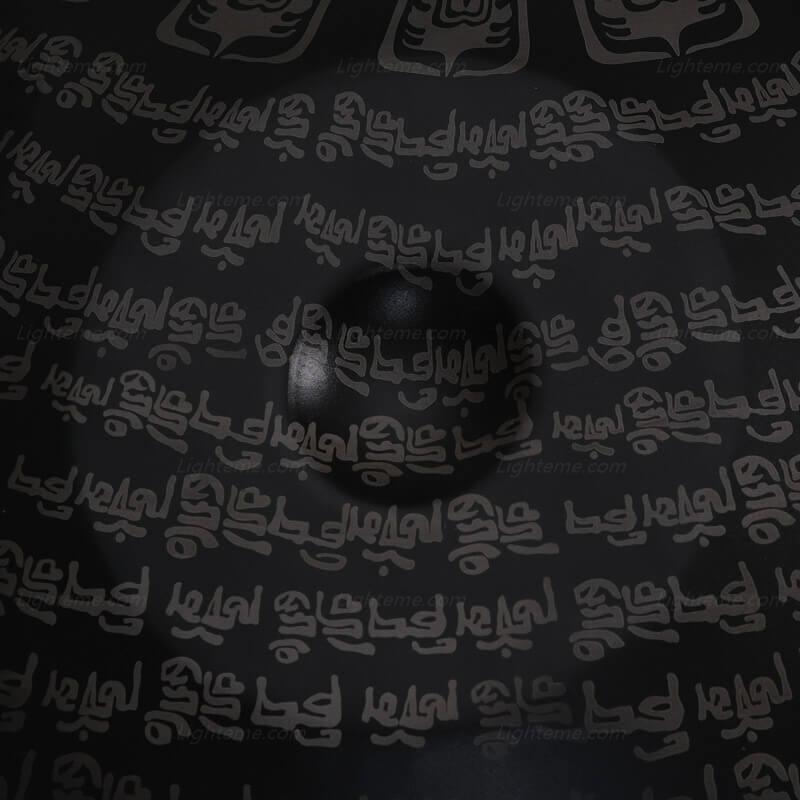 Sanskrit Personnalisé Fait main Ré Mineur Sabye 22 pouces 9/10/12 notes en Acier Inoxydable / Acier Nitruré Handpan Drums