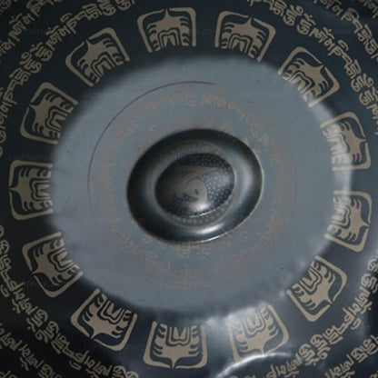 Sanskrit Personnalisé Fait main Ré Mineur Kurd Celtic 22 pouces 9/10/12 notes en Acier Inoxydable / Acier Nitruré Handpan Drums