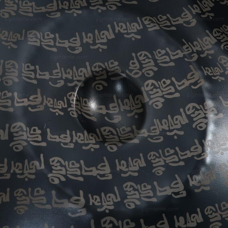 Sanskrit Personnalisé Fait main Ré Mineur Kurd Celtic 22 pouces 9/10/12 notes en Acier Inoxydable / Acier Nitruré Handpan Drums