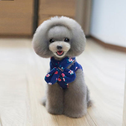 Lighteme Scarf And Waistcoat Polar Fleece Dog Coat (2 Types & 5 Sizes)