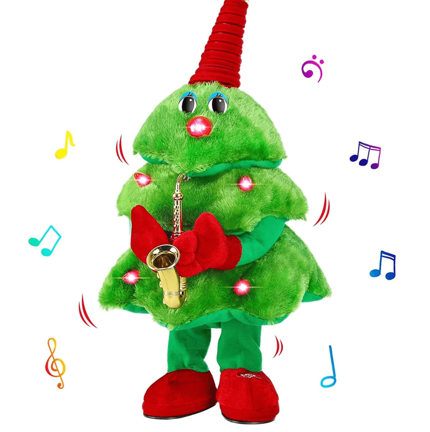 Jouet pour sapin de Noël chantant et dansant Lighteme