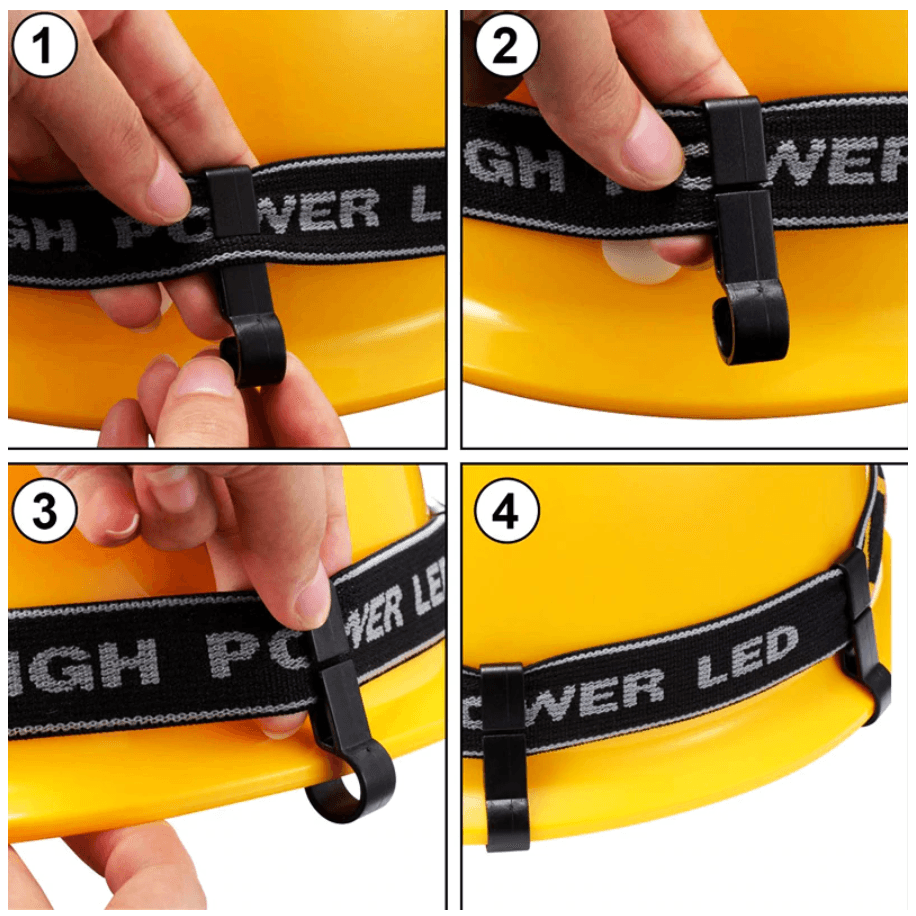 Lighteme Schutzhelm-Clips für Scheinwerfer